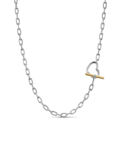 David Yurman Women's Madison Heart Toggle Chain Necklace In Sterling Silver