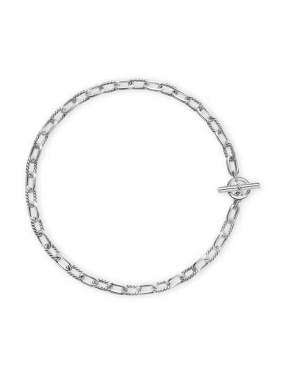 David Yurman Women's Madison Toggle Chain Necklace In Sterling Silver, 8.5mm In Metallic