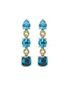 David Yurman Women's Marbella Drop Earrings In 18k Yellow Gold In Blue