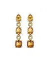 David Yurman Women's Marbella Drop Earrings In 18k Yellow Gold In Citrine