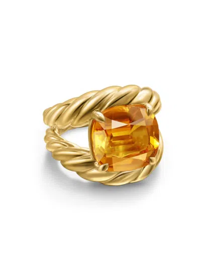 David Yurman Women's Marbella Ring In 18k Yellow Gold In Citrine
