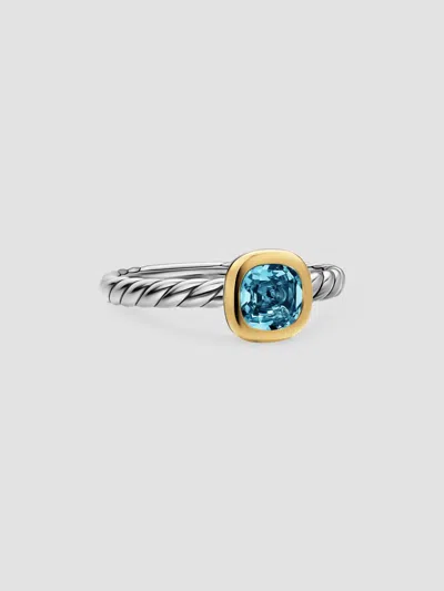 David Yurman Women's Mercer Color Cable Ring In Sterling Silver In Gold