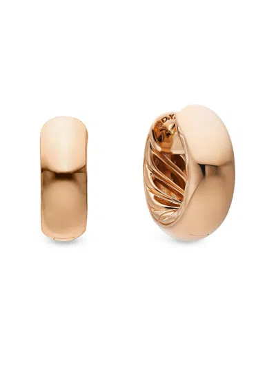 David Yurman Women's Mercer Micro Hoop Earrings In 18k Yellow Gold