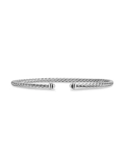 David Yurman Women's Micro Cable Flex Bracelet In Sterling Silver, 2.6mm In Gold