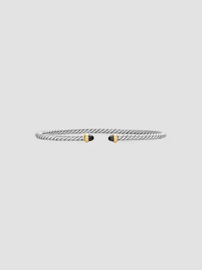 David Yurman Women's Micro Cable Flex Bracelet In Sterling Silver In Rhodolite
