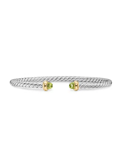 David Yurman Women's Micro Cable Flex Teen Bracelet In Sterling Silver In Metallic
