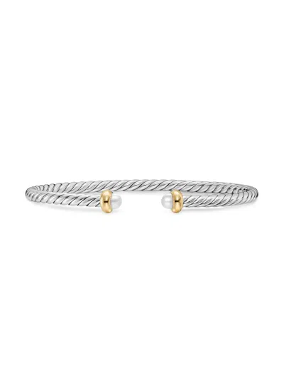 David Yurman Women's Micro Cable Flex Teen Bracelet In Sterling Silver In Neutral