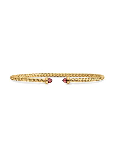 David Yurman Women's Micro Cablespira Flex Bracelet In 18k Yellow Gold