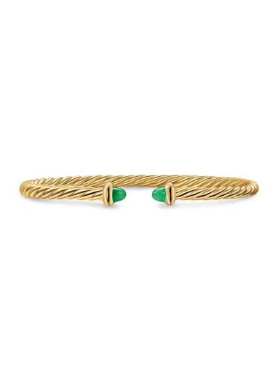 David Yurman Women's Micro Cablespira Flex Teen Bracelet In 18k Yellow Gold