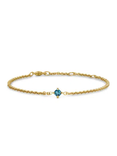 David Yurman Women's Micro Chatelaine Chain Bracelet In 18k Yellow Gold In Pattern