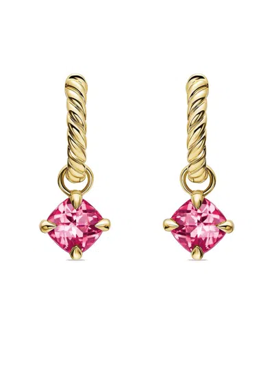 David Yurman Women's Micro Chatelaine Drop Earrings In 18k Yellow Gold