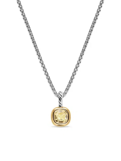 David Yurman Women's Mini Cushion Cut Amulet In Sterling Silver In Metallic