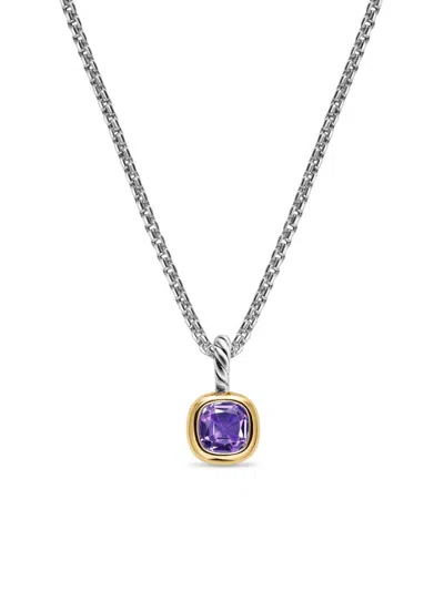 David Yurman Women's Mini Cushion Cut Amulet In Sterling Silver In Metallic