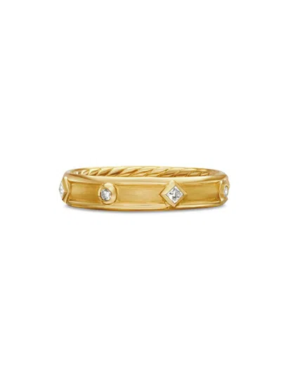 David Yurman Women's Modern Renaissance Band Ring In 18k Yellow Gold
