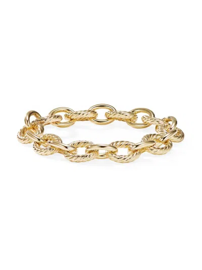 David Yurman Women's Oval Link Chain Bracelet In 18k Yellow Gold, 12mm