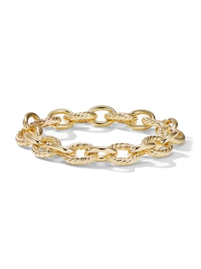 David Yurman Women's Oval Link Chain Bracelet In 18k Yellow Gold