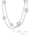 DAVID YURMAN WOMEN'S PEARL CLASSICS STATION CHAIN NECKLACE IN STERLING SILVER 3MM