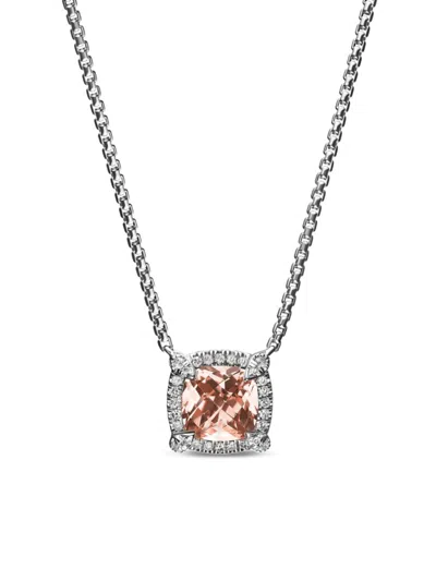 David Yurman Women's Petite Chatelaine Pavé Bezel Pendant Necklace With Diamonds In Metallic
