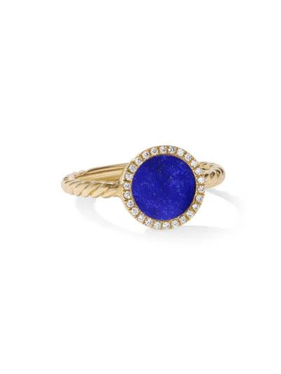 David Yurman Women's Petite Dy Elements In 18k Yellow Gold In Lapis Lazuli