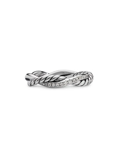 David Yurman Women's Petite Infinity Band Ring With Pavé Diamonds
