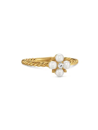David Yurman Women's Petite Modern Renaissance Ring In 18k Yellow Gold