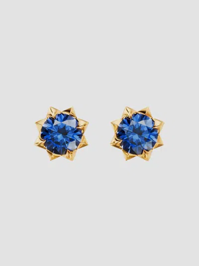David Yurman Women's Petite Pave Stud Earrings In 18k Yellow Gold In Multi
