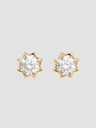 David Yurman Women's Petite Pave Stud Earrings In 18k Yellow Gold With Diamonds, 5mm