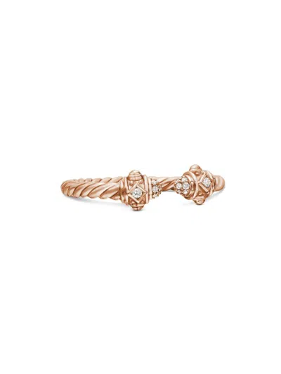 David Yurman Women's Renaissance Ring In 18k Gold In Rose Gold