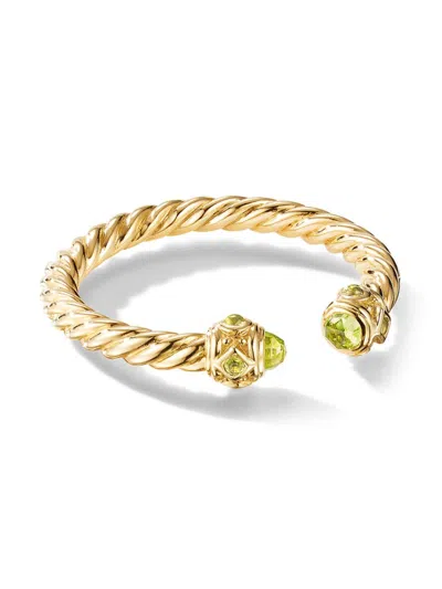David Yurman Women's Renaissance Ring In 18k Yellow Gold In Peridot