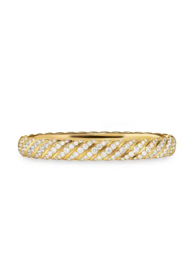 David Yurman Women's Sculpted Cable Bangle Bracelet In 18k In Neutral