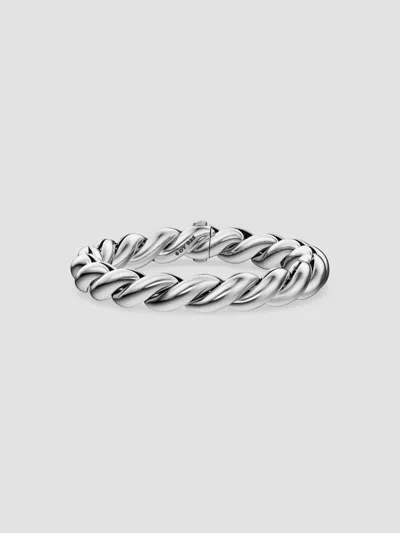 David Yurman Women's Sculpted Cable Chain Bracelet In Sterling Silver, 10mm