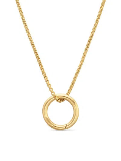 David Yurman Women's Smooth Amulet Holder In 18k Yellow Gold, 12.3mm