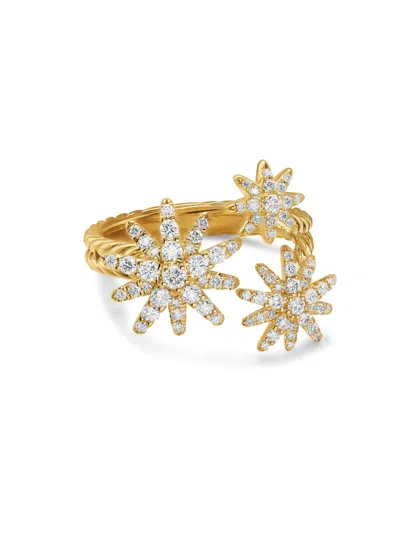 David Yurman Women's Starburst Multi Star Ring In 18k Yellow Gold