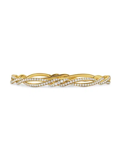 David Yurman Women's Wisteria Bangle Bracelet In 18k Yellow Gold