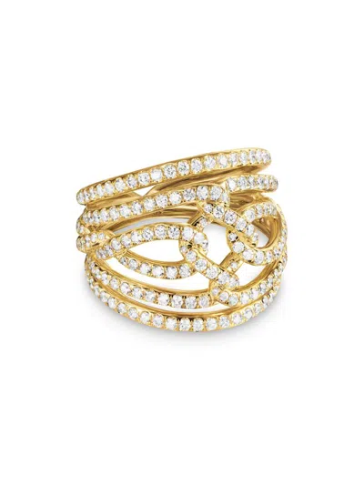 David Yurman Women's Wisteria Dome Ring In 18k Yellow Gold