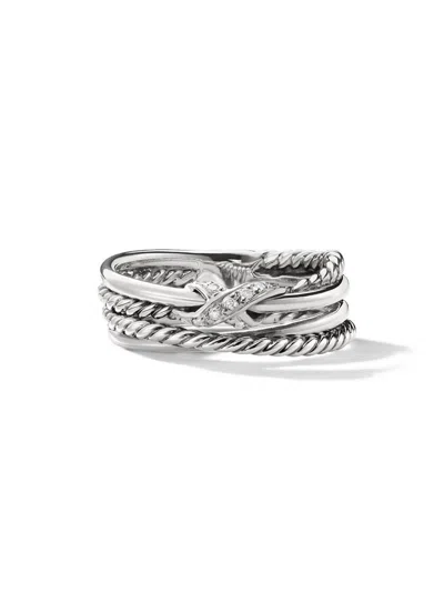 David Yurman Women's X Crossover Band Ring In Sterling Silver