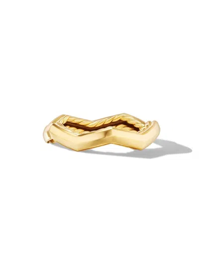 David Yurman Women's Zig Zag Stax Ring In 18k Yellow Gold, 3mm