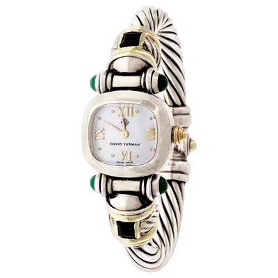 Pre-owned David Yurman Yellow Gold Silver Cable Quartz Wristwatch