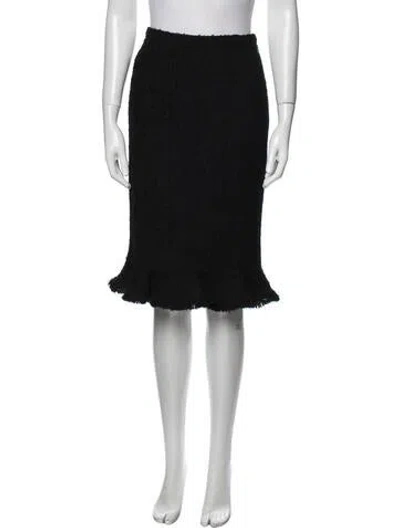 Pre-owned Davide Cenci Knee-length Skirt In Black