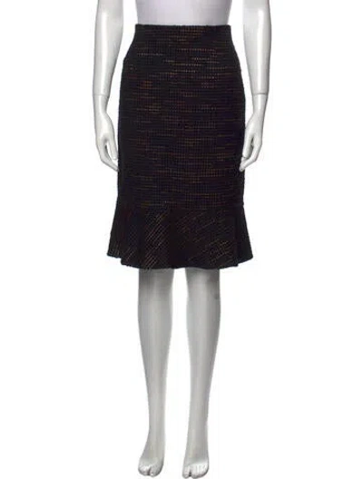 Pre-owned Davide Cenci Knee-length Skirt In Black