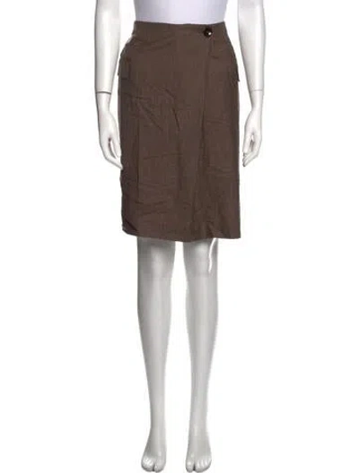 Pre-owned Davide Cenci Knee-length Skirt In Brown