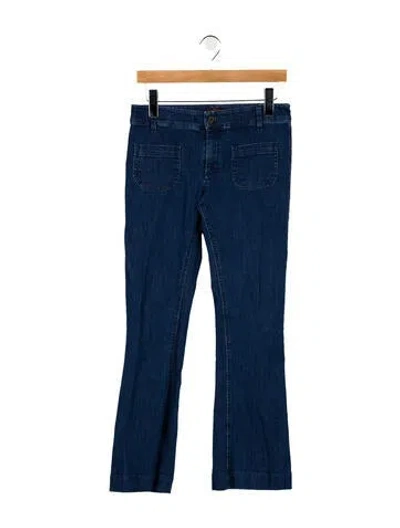 Pre-owned Davide Cenci Mid-rise Flared Jeans In Blue