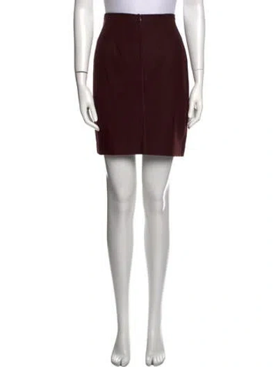 Pre-owned Davide Cenci Mini Skirt In Red