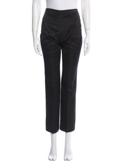 Pre-owned Davide Cenci Printed Straight Leg Pants In Black