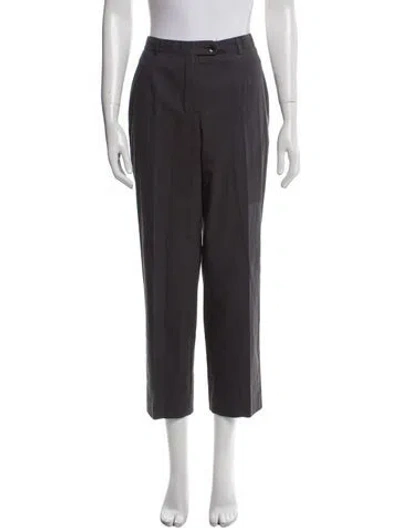 Pre-owned Davide Cenci Straight Leg Pants In Black