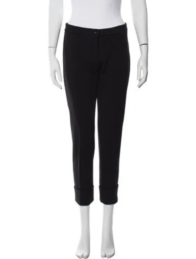 Pre-owned Davide Cenci Straight Leg Pants In Black