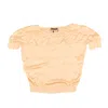 Davide Cenci Viscose Blend T-shirt - Peach In Beige