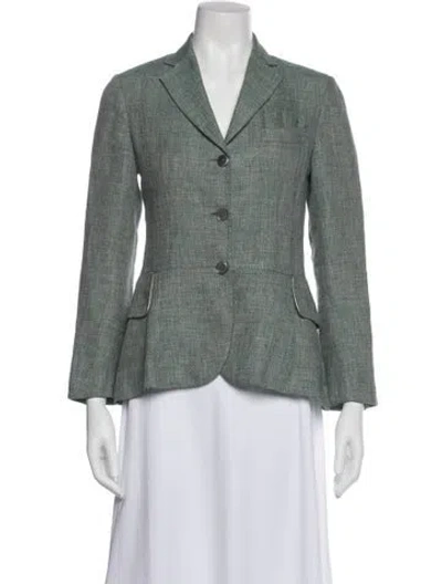 Pre-owned Davide Cenci Wool Blazer In Green