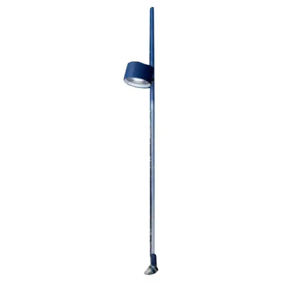 Pre-owned Davide Groppi Bubka Bollard Outdoor Floor Lamp By Daniele Sprega In Blue