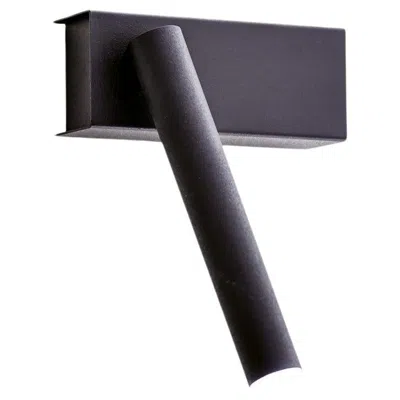 Pre-owned Davide Groppi Mira Switch Wall Lamp In Matt Black By Omar Carraglia